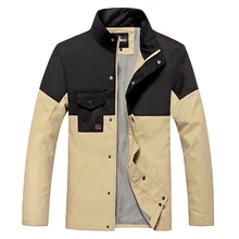 Новые осенние и зимние мужские хлопковые куртки воротник-стойка, Мужская модная повседневная верхняя одежда для мужчин