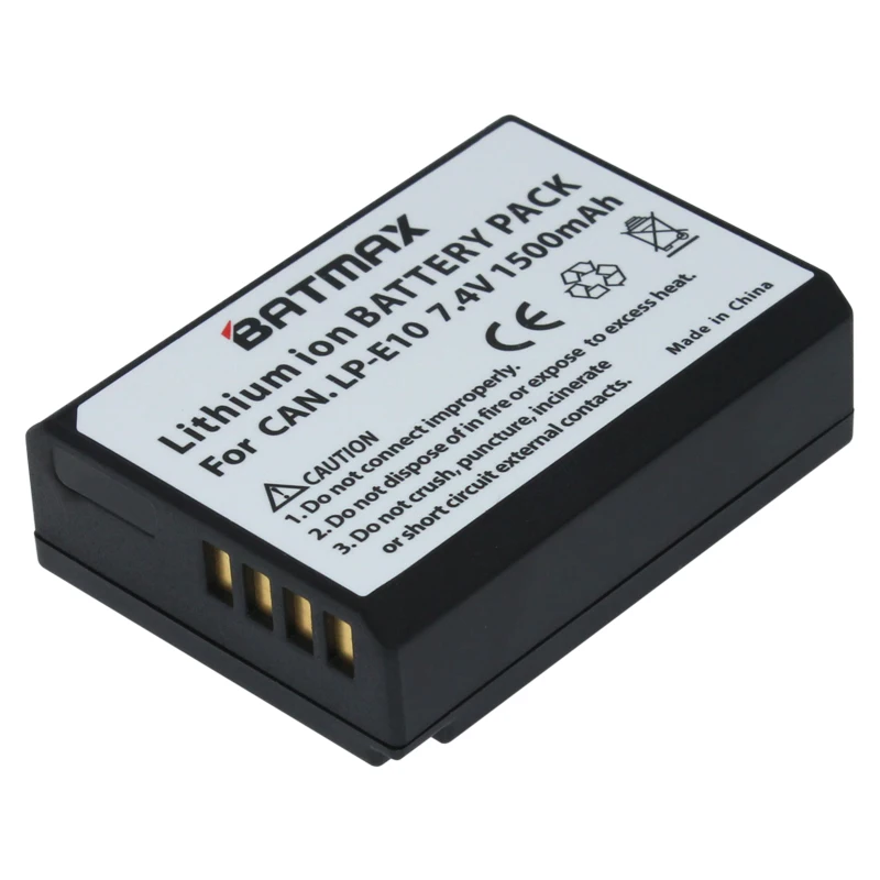 Batmax 1Pc LP E10 LP E10 LPE10 Rechargeable Battery for Canon EOS Rebel T3 T5 T6 Kiss X50 Kiss