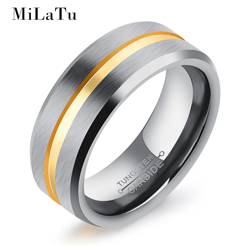milatu 3 styles cool mens wedding bands blackgold color tungsten carbide engagement ring - Cool Mens Wedding Rings milatu 3 styles cool mens wedding bands blackgold color tungsten carbide engagement ring - Cool Mens Wedding Rings
