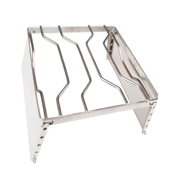 

Super sell-Camping Grill Compact Windproof Camping Pot Rack Portable Campfire Bbq Grill For Backpacking Hiking Picnics Fishing