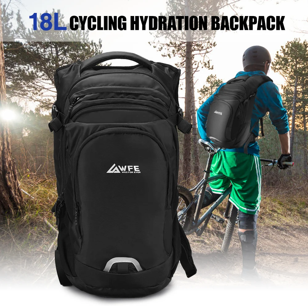 

18L Lightweight Cycling Backpack Hydration Pack Breathable Daypack for Hiking Camping Running Hydration Backpack with Rain Cover