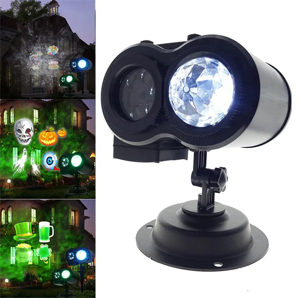 

12 Types 12W Mery Christmas Lights LED Waterproof Outdoors Projection Lamp with Remote Control Lasers Halloween Projector
