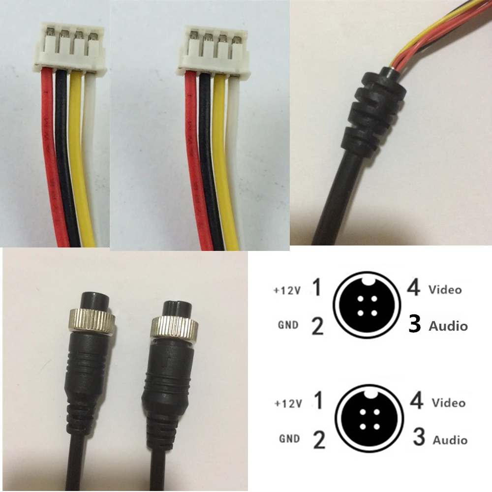 Кабель для подключения камер. 4 Pin разъем камеры распиновка. Кабель 4 Pin RCA. Разъем 4 Pin RCA CVBS. 4 Пин коннектор распиновка.