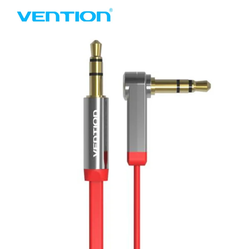Vention 3.5mm audio cable 90 degree right angle flat jack 3.5 mm aux cable for iPhone car headphone beats speaker aux cord MP3/4