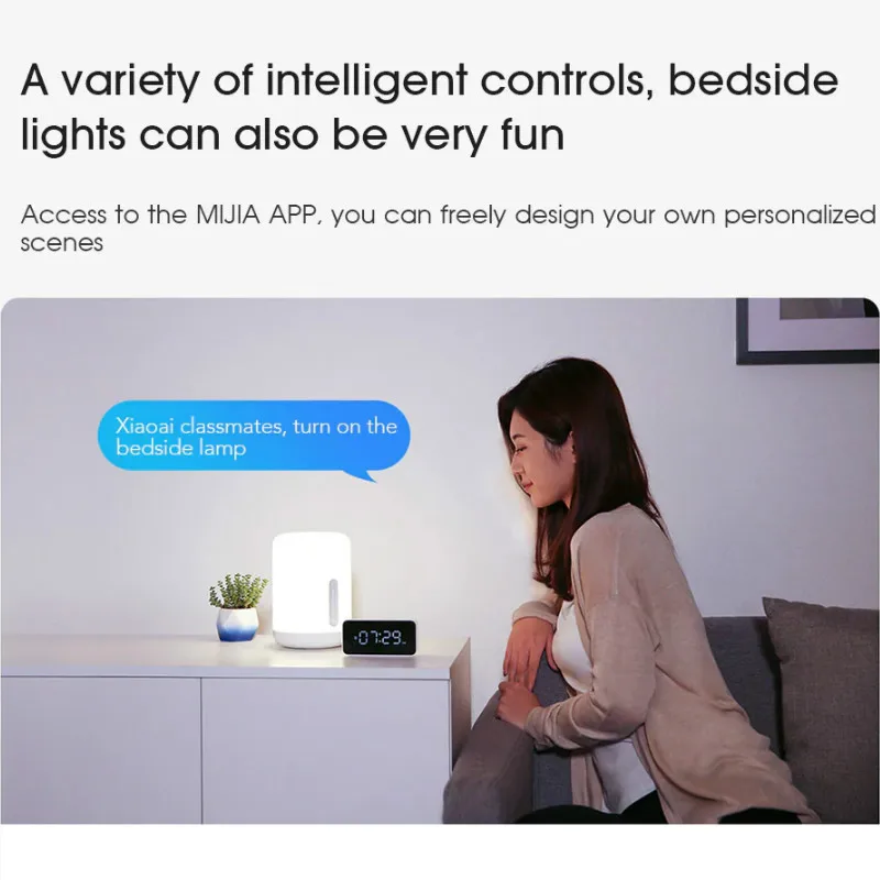 Оригинальная прикроватная настольная лампа Xiao mi jia 2 mi Smart House, светильник для дома, светильник для кровати, изменяющий цвета, беспроводной комплект для дома Apple