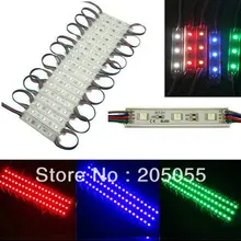 20 шт. супер яркий 5050 RGB светодиодный модуль SMD 3 светодиодный S свет Водонепроницаемый 0,72 Вт 12 В DC линия светодиодных букв рекламы