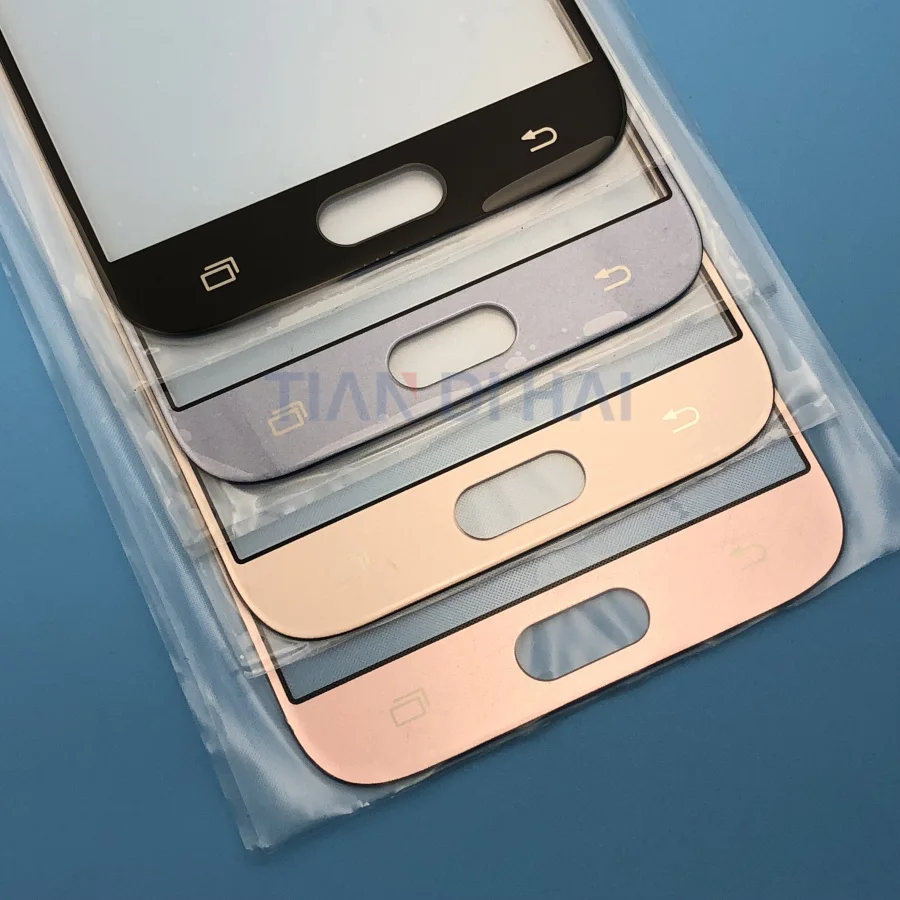 Передняя внешняя стеклянная крышка для объектива Замена Samsung Galaxy J5 J7 J3 2017 J530 J530F