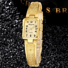 Элегантный Для женщин часы браслет золото Циферблат Нержавеющая сталь тонкая полоска платье Saats Femme Hodinky Relogio Feminino Relojes Mujer Часы