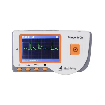 

HealForce Prince180B ECG,Handheld Easy EKG Monitor, Portable Health monitor, Measurement of one channel ECG, FDA,CE approved
