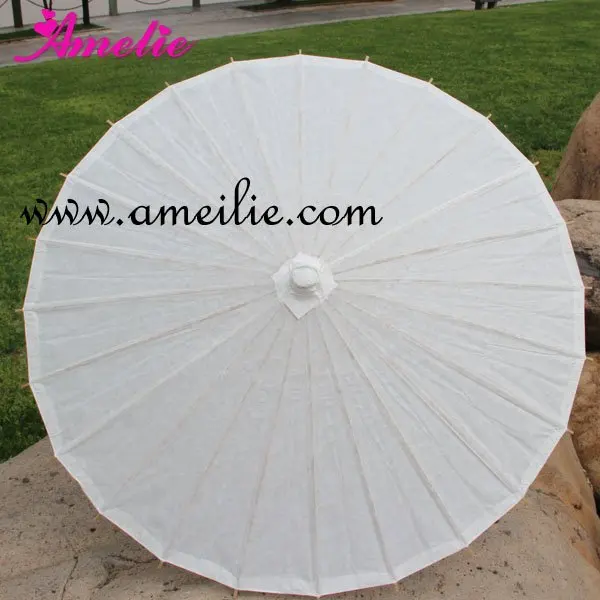 Рисовая бумага простой цвет белый бумажный зонтик 3" взрослый размер свадебный зонтик