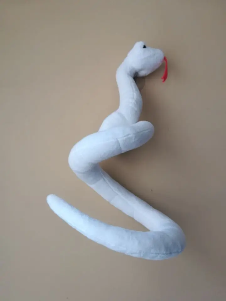 Имитация змеи прекрасный белый мультфильм плюшевая игрушка змея около 21x20 см Мягкая кукла детская игрушка подарок на день рождения w0228