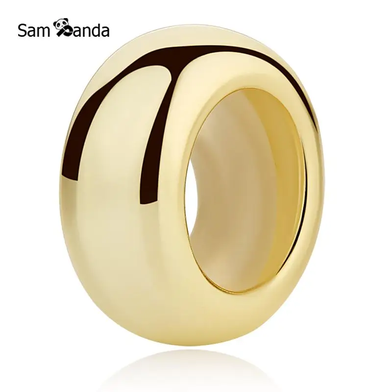 

Real 925 Sterling Silver Charm Spacer Stopper Interval Beads Fit Pandora Women Bracelet Bangle DIY Authentic Jewelry Making