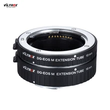VILTROX 자동 확장 튜브 링 캐논 EF M 마운트 시리즈 카메라 및 렌즈 용 10mm 및 16mm 자동 초점 렌즈 어댑터