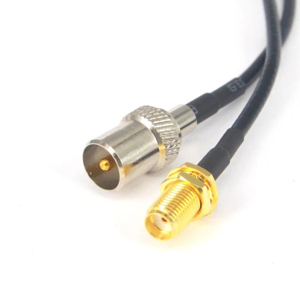 

ALLiSHOP 7M TV male plug to SMA female jack RF connector adapter Pigtail coaxial jumper RG174 extension cord cable