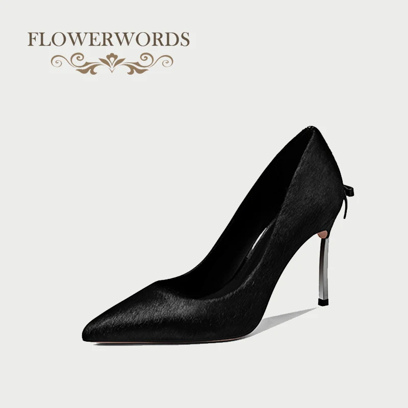 

heels women horsehair shoes high heels genuine leather shoes women pumps lady shoes woman shoes sexy wedding shoes chaussure