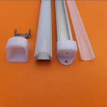2 метра/шт алюминиевый светодиодный корпус, алюминиевый профиль для светодиодной ленты светильник, светодиодный светильник