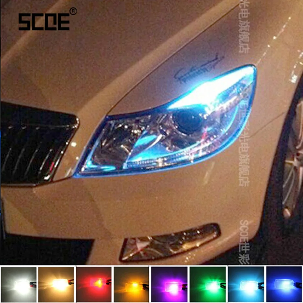 Автомобильная светодиодная лампа 2XT10 LED W5W без ошибок автомобильная 12 В лампочки