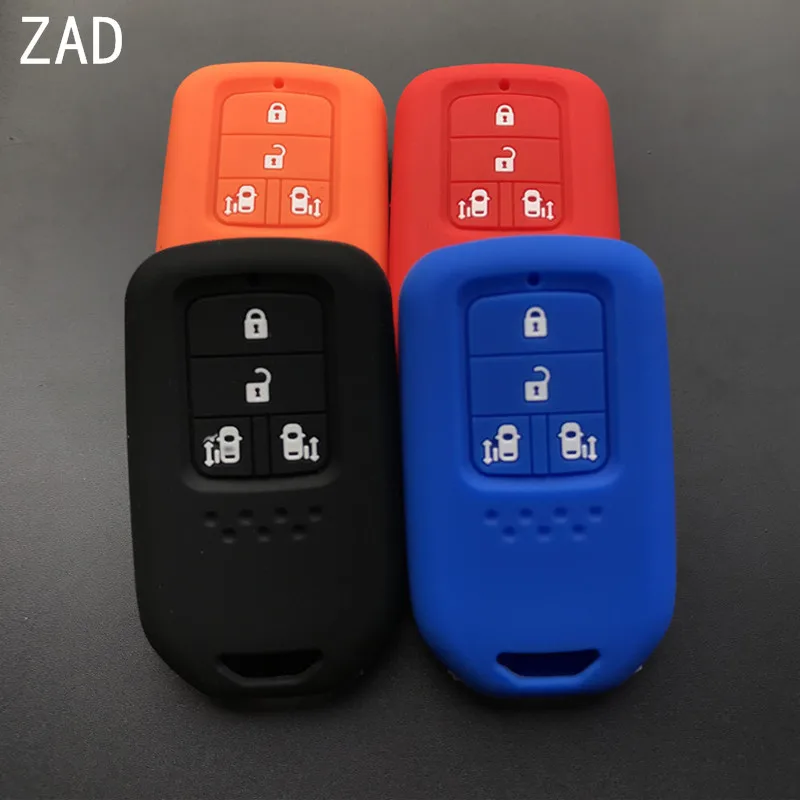 ZAD силиконовый резиновый автомобильный чехол для брелка с ключом Набор наклеек
