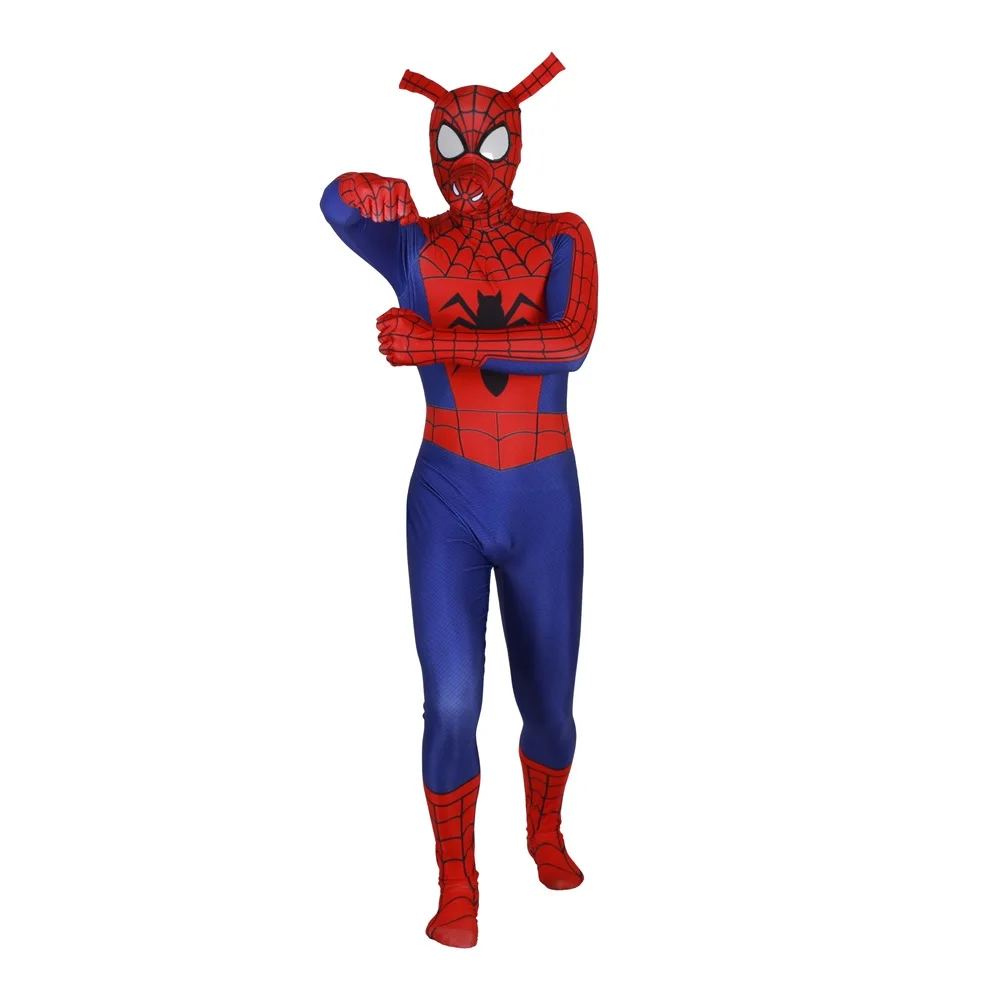 Adult Kids Spider Ham Peter Porker Cosplay Costume Zentai Spiderman Superhero Bodysuit Suit Jumpsuits
