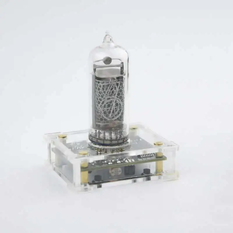 

New version - plug and pull IN-14 single tube glow clock NIXIE glow tube DIY clock USB power supply