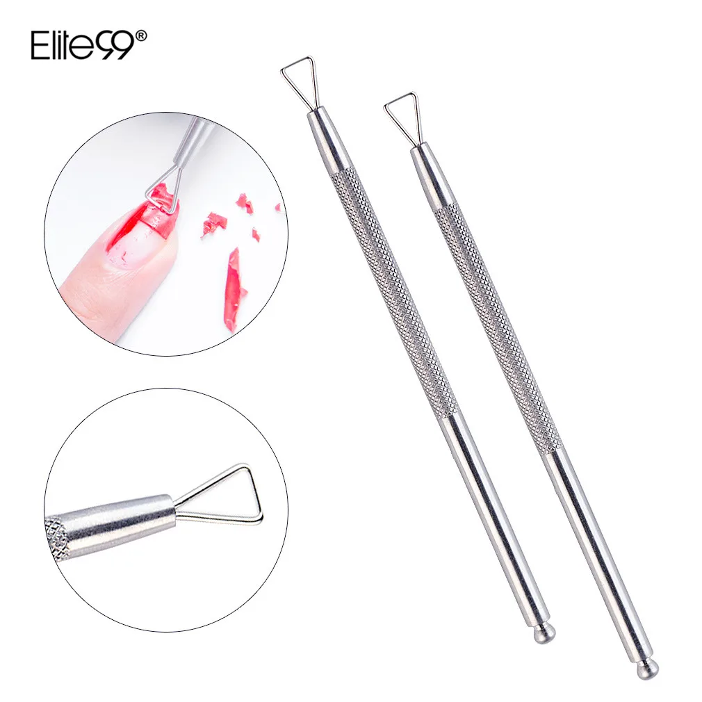Elite99 Nail Cuticle Pusher Stainless Steel Removal Cuticle Triangle