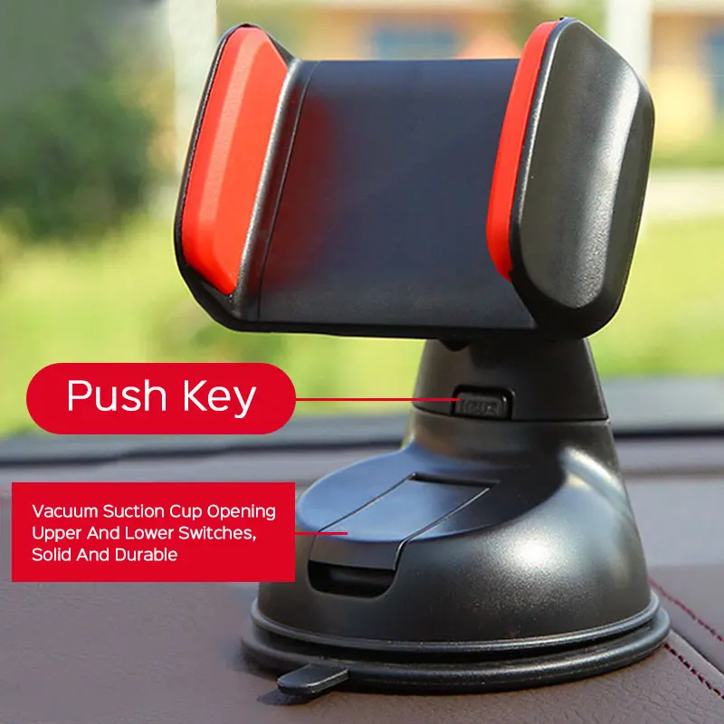 

360 Rotation Universal Car Phone Holder For Mobile Phone Stand Windshield Desk Mount For 3.5 to 6 inch Cell Phones Mount Stand