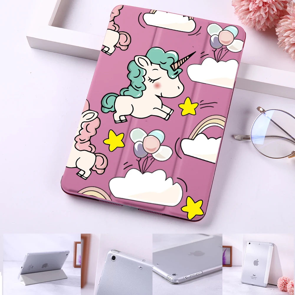 

Cartoon Lovely Unicorn Flip Case For iPad Mini 5 4 3 2 1 Tablet Case Cover Auto Sleep Wake for iPad Mini 1 2 3 PU Protect Skin