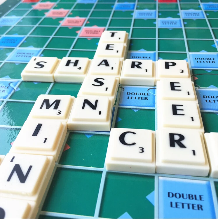 Scrabble Настольные игры для обучения английскому правописанию пазлы слова солитер