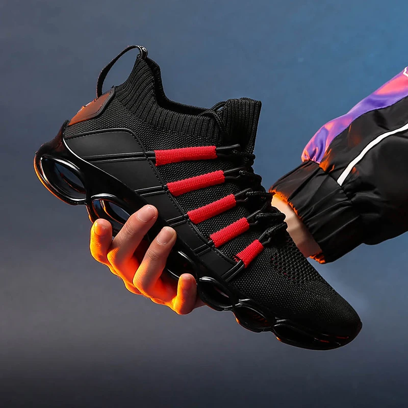 

2019 New Blade Shoes Breathable Running Shoes Fashion Sneakers Comfortable Jogging Shoes Zapatillas De Deporte Black