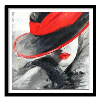 

Portrait Diamond Painting Women Needlework Diamond Handicraft Wall Decor Full Square 5D