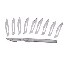 9 лезвия для резьбы по дереву инструменты еда скульптурный гравировальный нож скальпель Режущий инструмент для домашнего творчества PCB ремонт DIY ручной инструмент