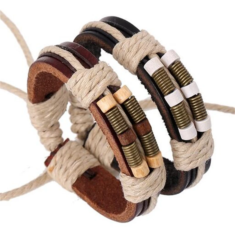 ZOSHI дешевые Этнические браслеты ручной работы унисекс для девочек и женщин кожаный браслет на запястье весенний очаровательный кожаный браслет для мужчин