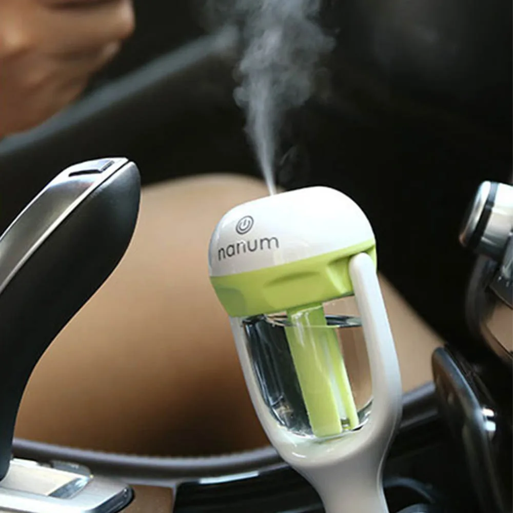 12V Mini Car Steam Humidifier Air Purifier Aroma