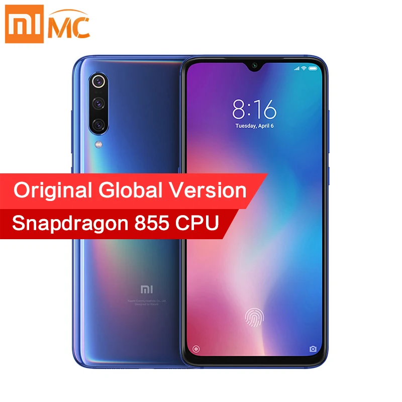 

Original Global Version Xiaomi Mi 9 6GB 128GB Snapdragon 855 48MP AI Triple Camera Smartphone Wireless Charging NFC Fingerprint