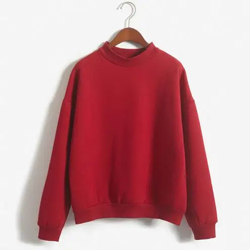 Лидер продаж, женские толстовки, Повседневный свитер, пуловер, конфетное пальто, куртка, верхняя одежда, топы - Цвет: Красный