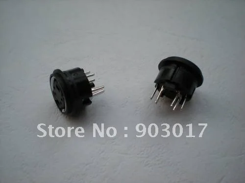 10 Pcs Mini 4 Pin Circular PCB Mount DIN Connector