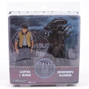 

NECA Aliens Hadley's Hope Carter J Burke & Xenomorph Warrior PVC Action Figure Collectible Model Toy 2-pack