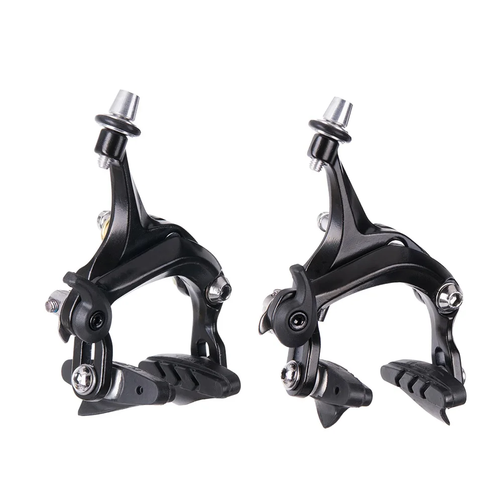 

1 Set Bicycle Brake Racing Road bike Dual Pivot brake Aluminum Side Pull Caliper Front&Rear with brake pads