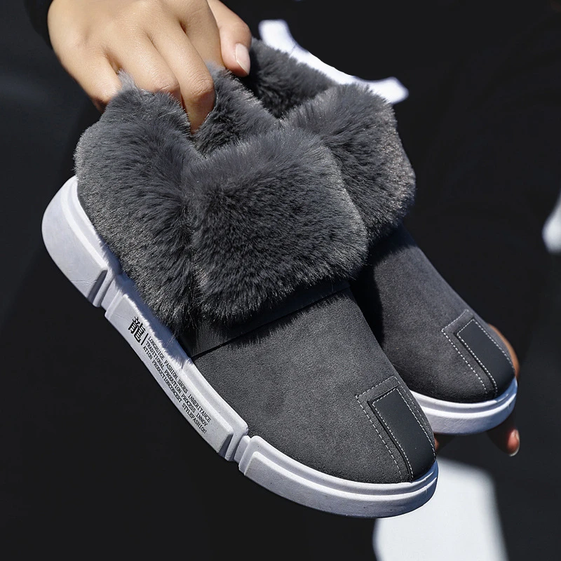 

Women boots 2018 Winter new warm snow boots antislip fur women flat winter boots ankle casual autumn boots
