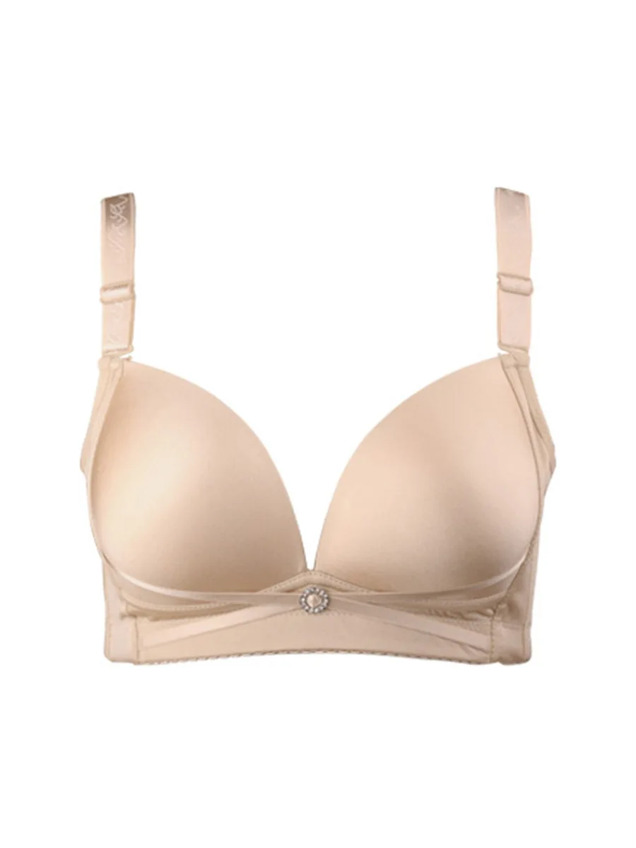 Plus Size Bra 36 38 40 42 44 46 B C Cup Seamless Wireless Bra