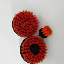 3 шт./набор, оранжевая насадка в виде щетки, мощное сверло, щетка для очистки, используемая на электрической дрели для ковра, набор ручных инструментов