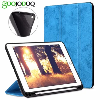

Case cover for ipad pro 12.9 with Pencil Holder pu leather case for ipad pro 12.9 Folding Folio Cases Auto Wake / Sleep