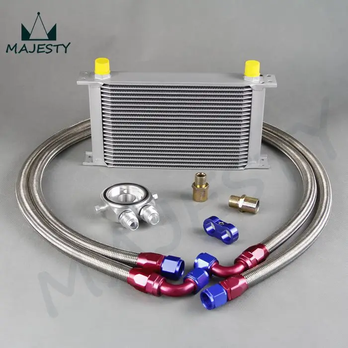 22 row oil cooler W/relocation kit turbo/na integra dc da b16 b18 ci