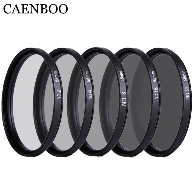 Best Price CAENBOO 37 40.5 43 46 49 52 55 58 62 67 72 77 82mm Lens ND Filter ND2 4 8 16 32 Len Protector Neutral Density Lens Filter Camera