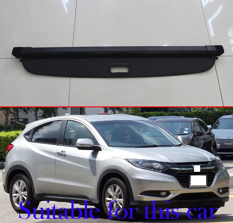 

For Honda Vezel 2013-2019 Aluminum+Canvas Rear Cargo Cover privacy Trunk Screen Security Shield shade Accessories