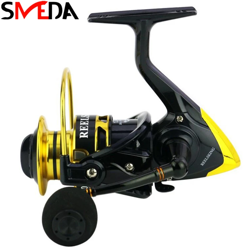 

Metal Spool Spinning Fishing Reel 13BB+1 Superior Wheel for Freshwater Saltwater Fishing 1000-7000 Series 5.5:1 Wheel reel