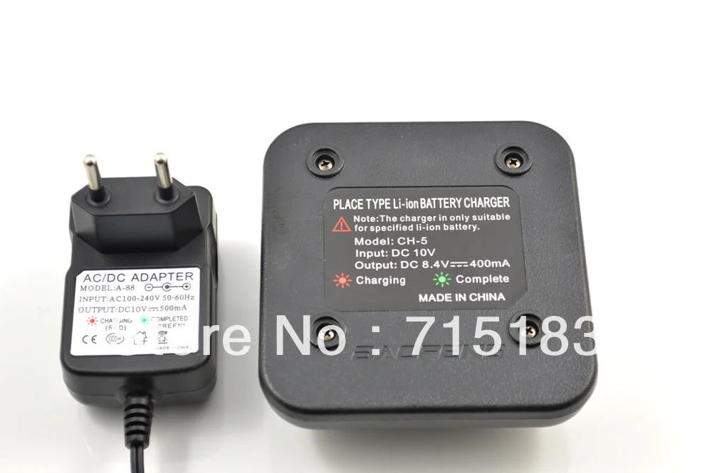 100 240 В Baofeng UV 5R настольное зарядное устройство CH 5 с адаптером для A 88 (варианты