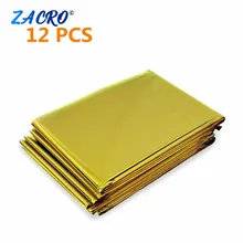 130*210 см наружное аварийное одеяло спасательное одеяло из фольги тепловое пространство первой помощи серебряное спасательное водонепроницаемое военное одеяло