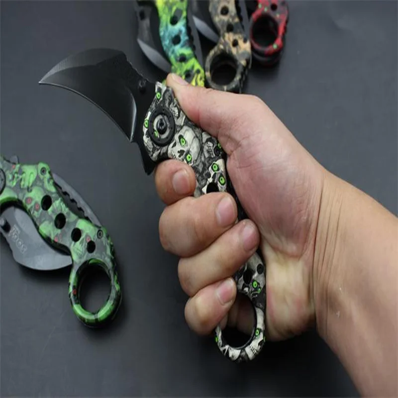 

Mini Camping Stainless Handle Survival Knife Multifunction Outdoor Tactical Rescue Tools Folding Hunting Self Defense Knives
