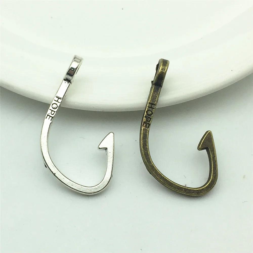 10VPCS Big Hook sailing Anchor Charm Hope Hooks Diy Fish Pendant Jewelry Findings Handmade | Украшения и аксессуары